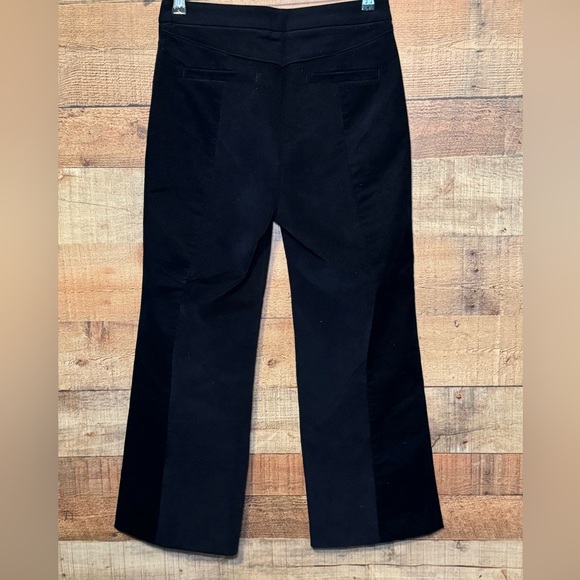 🌻 Joie Navy Blue Corduroy Flare Leg Cropped Pants size 4* Winter Career Holiday - Picture 3 of 8